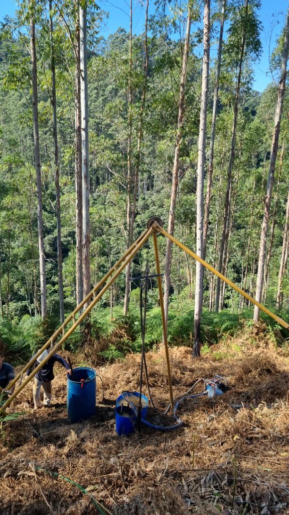 Sondagem SPT em área de mata nativa em Florianópolis e região